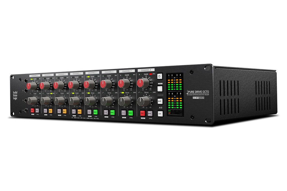 SSL PureDrive OCTO 8-Channel Microphone Preamp