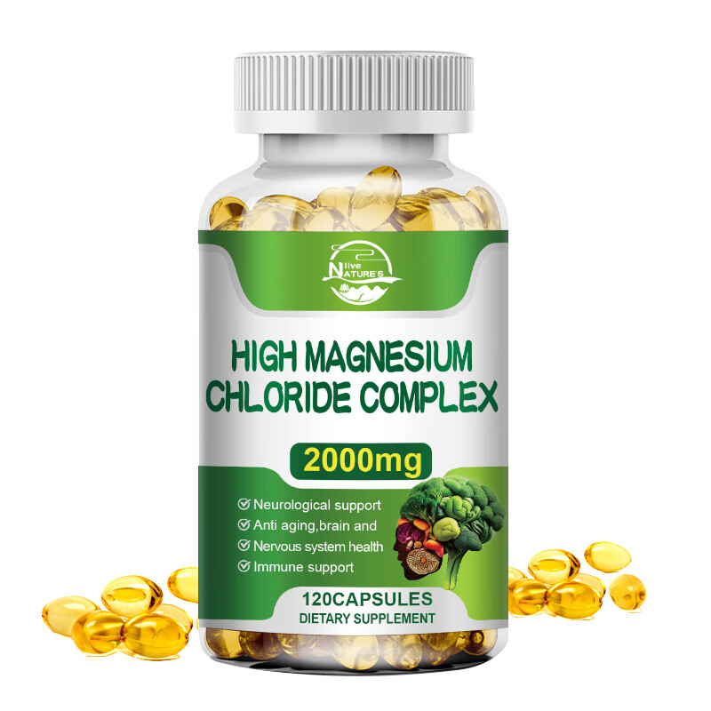 High Magnesium Chloride Complex 2000mg 120 Capsules - Nervous System Support