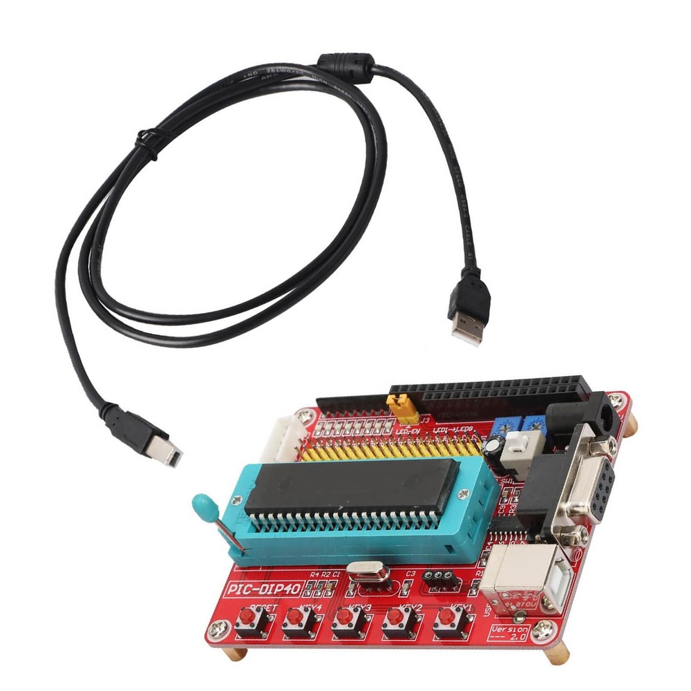 PIC16F877A Microcontroller Learning Board Development Kit with RS232 Interfac...