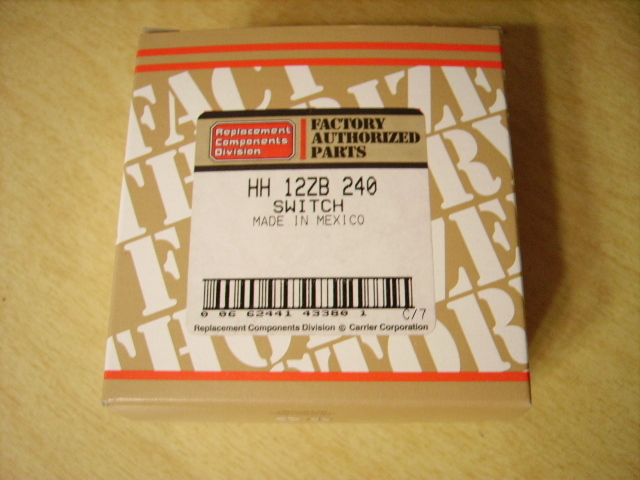 Carrier Bryant HH 12ZB 240 Switch - NEW