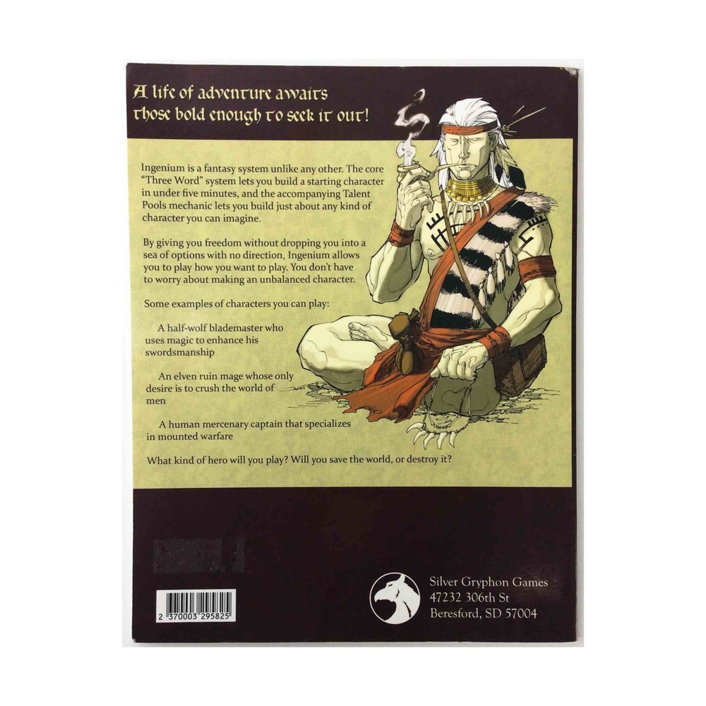 Silver Gryphon RPGs Ingenium VG
