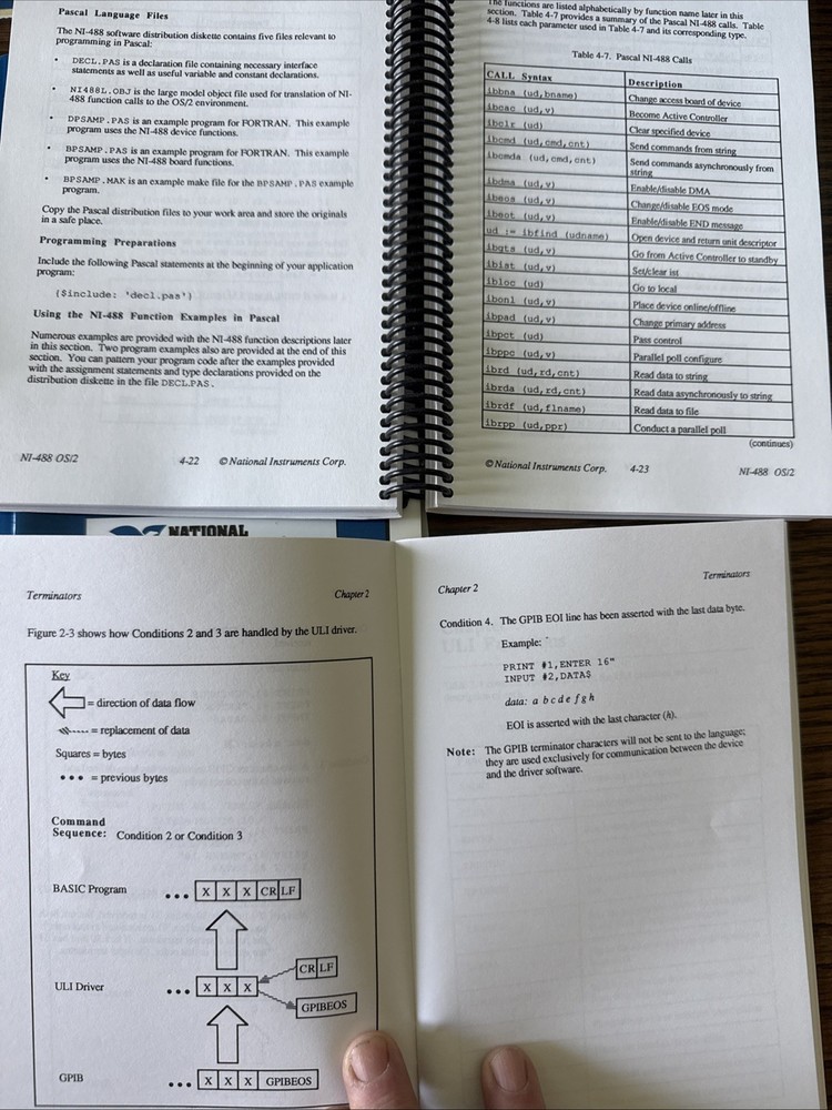 NATIONAL INSTRUMENTS AT-GPIB CONTROLLER CARD With Manuals N Software Box