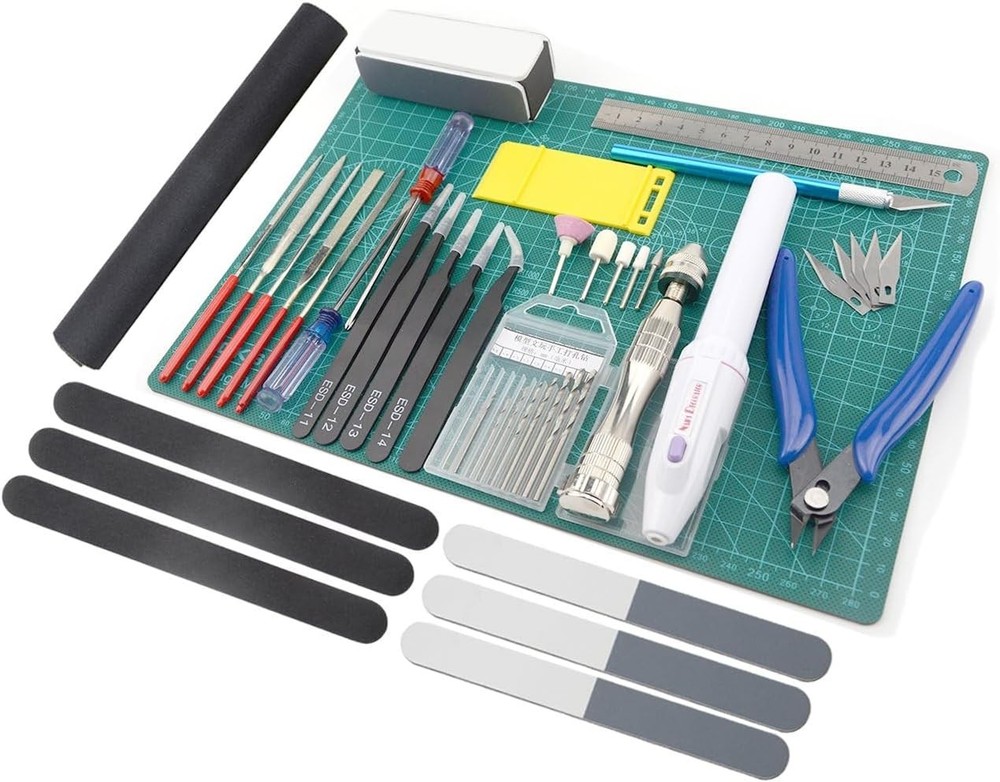Professional 33 PCS Model Tools Kit Modeler Basic Tools Craft Set Hobby Building
