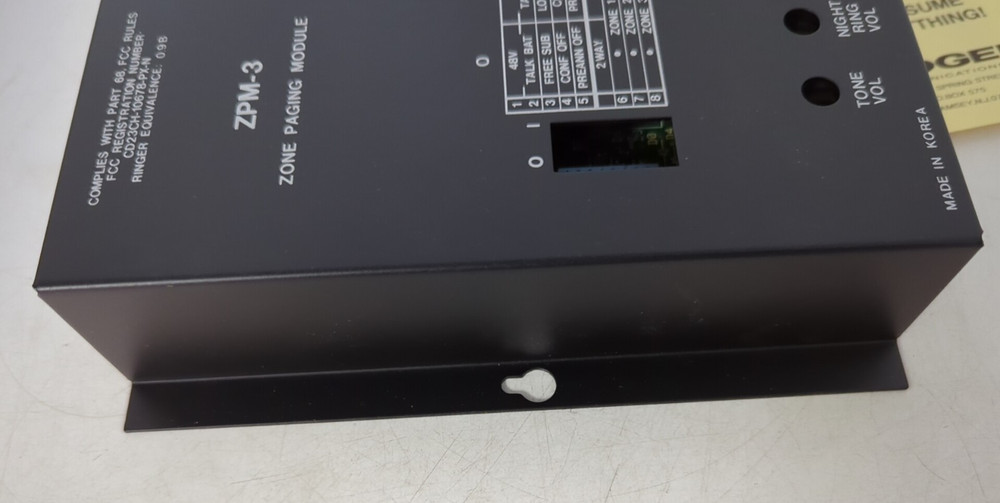 BOGEN COMMUNICATIONS ZONE PAGING MODULE ZPM-3