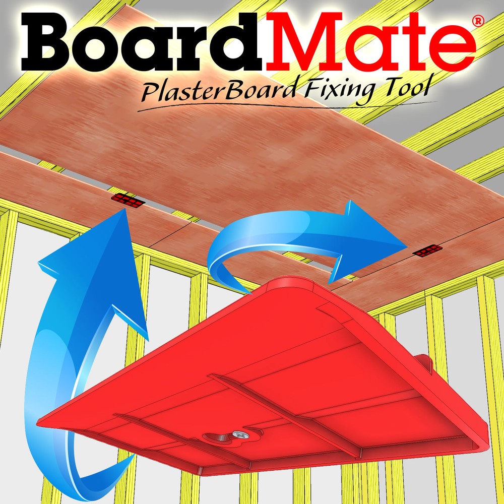 BoardMate - Drywall Fitting Tool, Supports The Board In Place While Installing