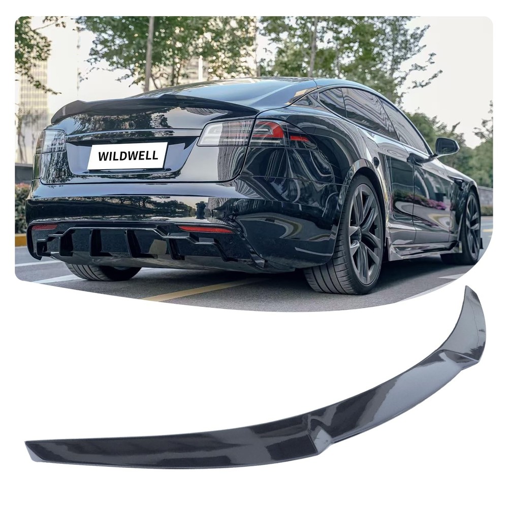 Glossy Black Rear Spoiler for Model S 2012-2026