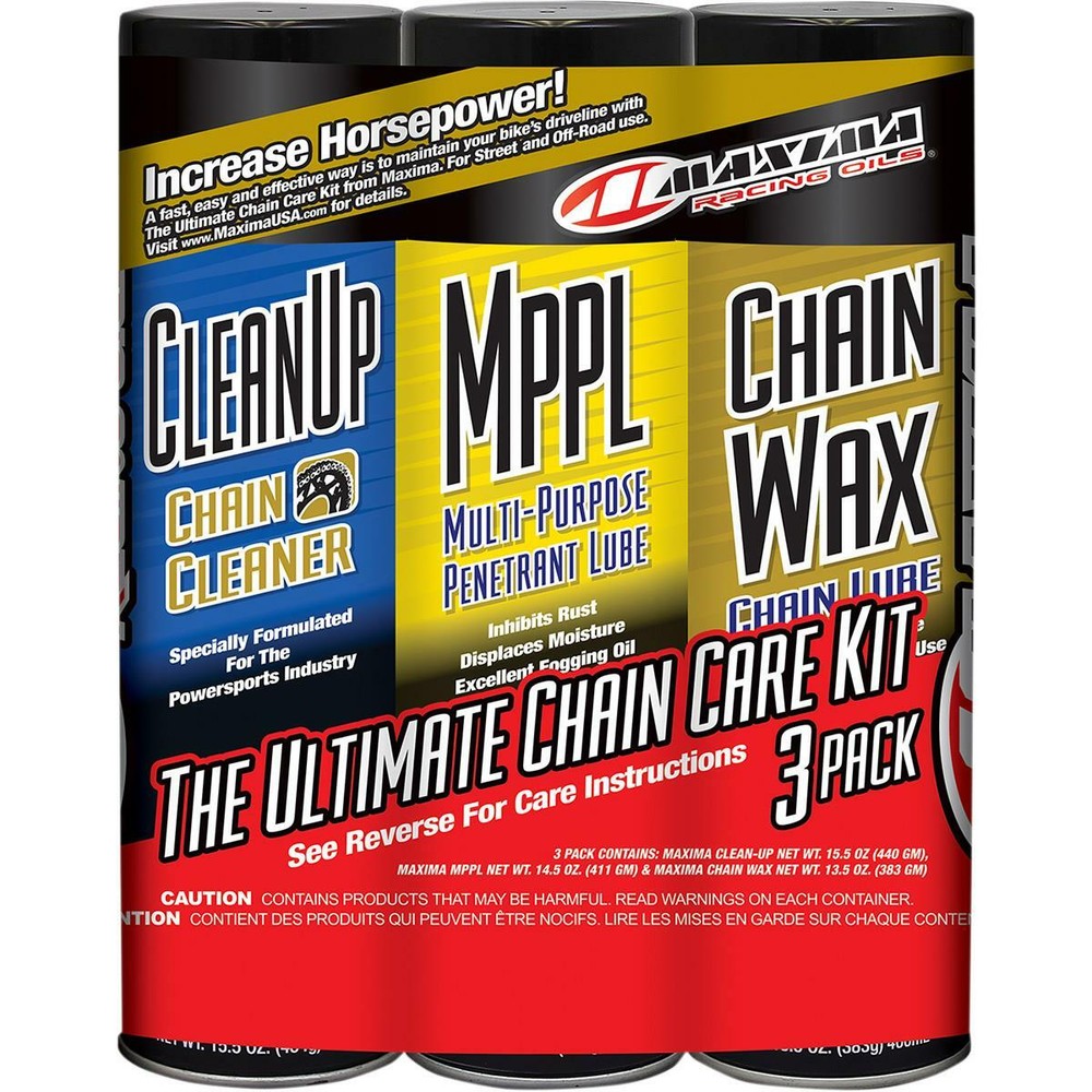 Maxima Chain Wax Ultimate Chain Care Kit