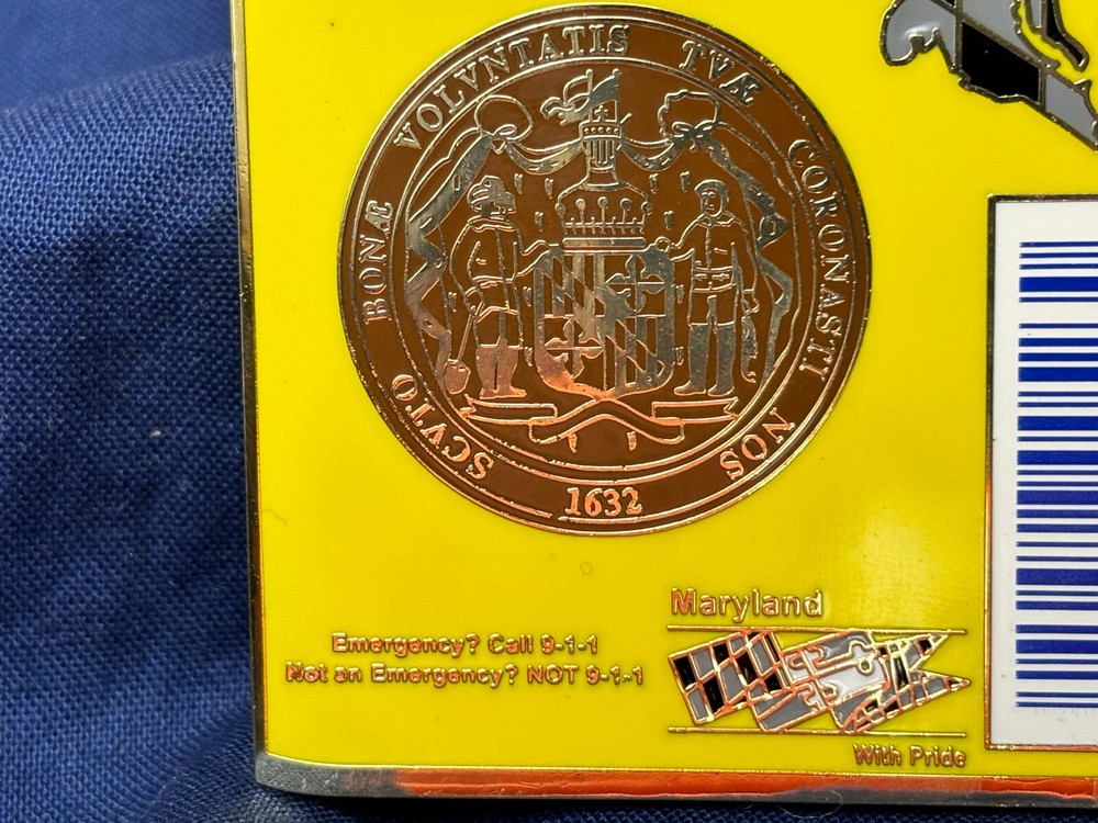 Maryland Police Challenge Coin