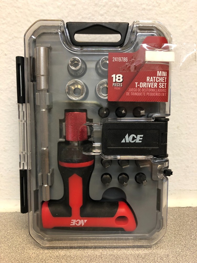 Mini Ratchet T-Driver Set 18 pc