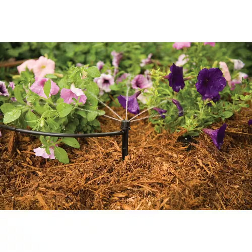 0-13 GPH Half Circle Pattern Micro Bubblers on Stake (4-Pack)