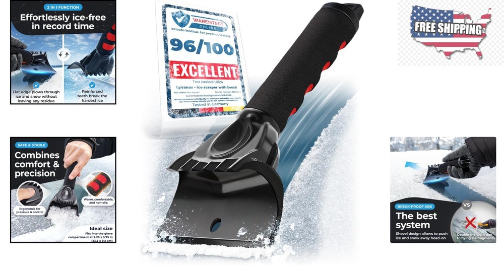 Ultimate Winter Ice Scraper – Lightweight, Non-Slip Handle & Winning Design