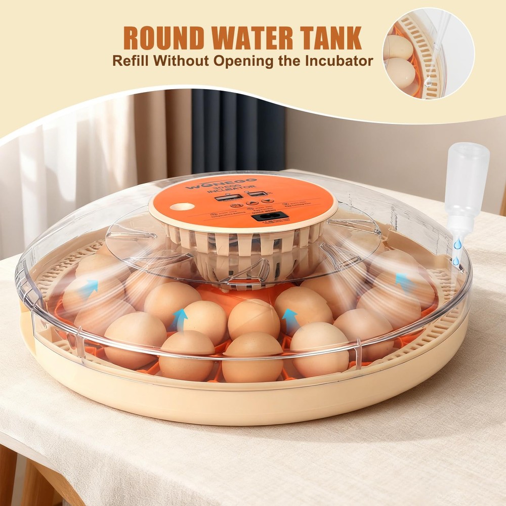 Smart Lite 30-Egg Incubator for Experienced Hands-On Hatchers, Auto Egg Turn,...