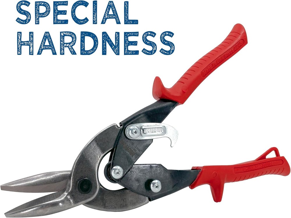 MIDWEST Special Hardness Aviation Snip - Left Cut Offset Left,