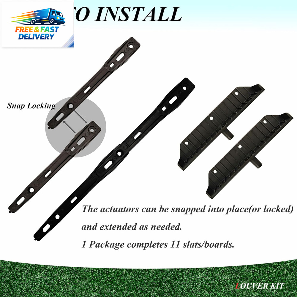 Louver Bracket Kit, Deck Sunblind System, Shutters Hardware System for Windows G