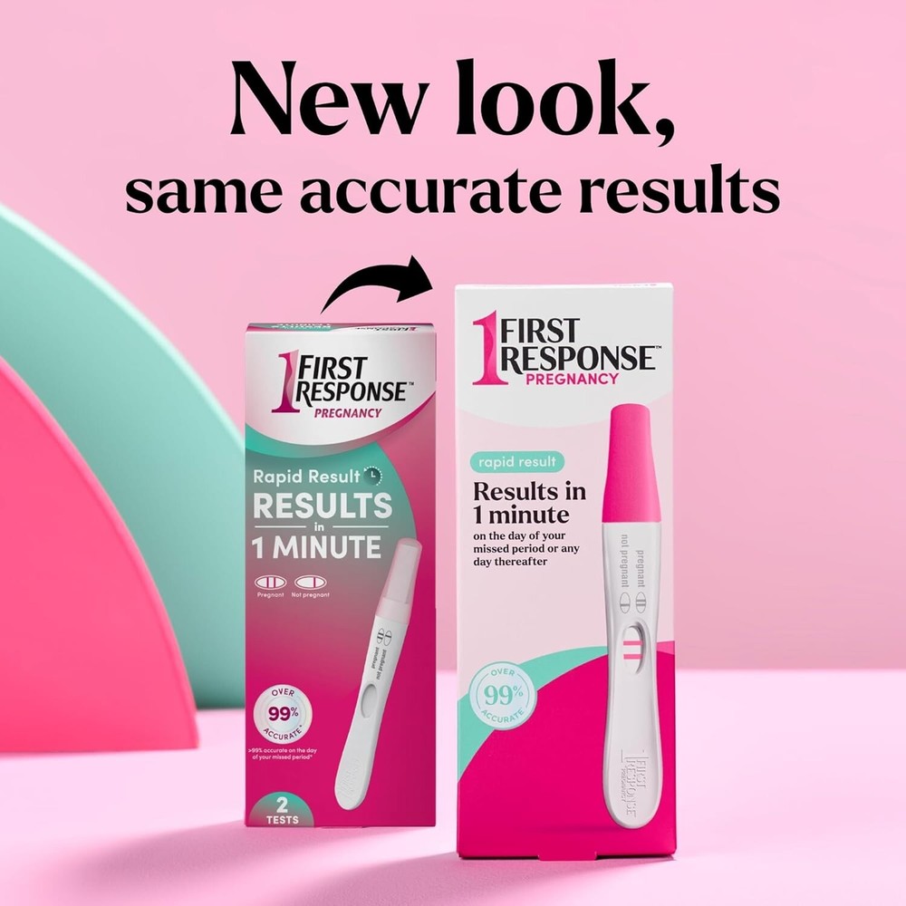 FIRST RESPONSE Rapid Result Pregnancy Test - 2 Tests Exp 4/10/27