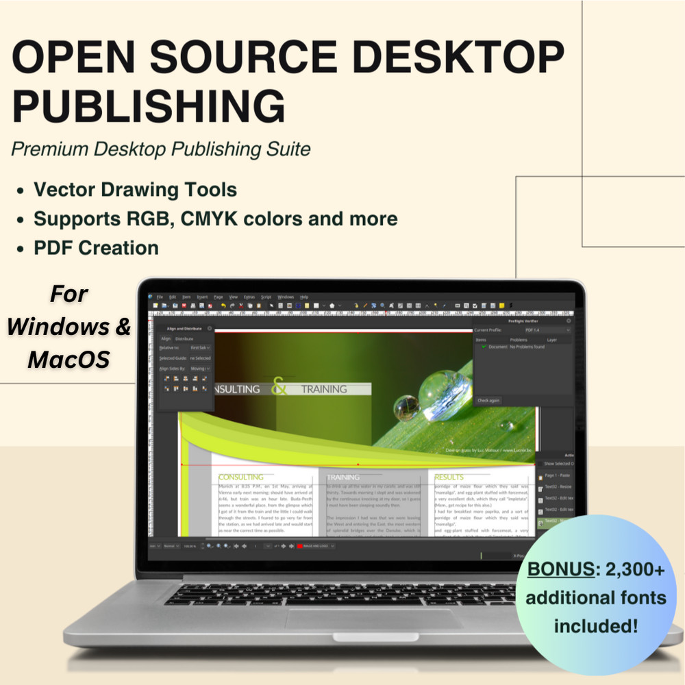 Desktop Publisher Professional Publishing Print Design Software Program USB/DVD