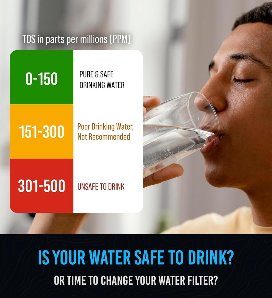 Professional Water Tester for Drinking - Accurate TDS Meter ADVANCED