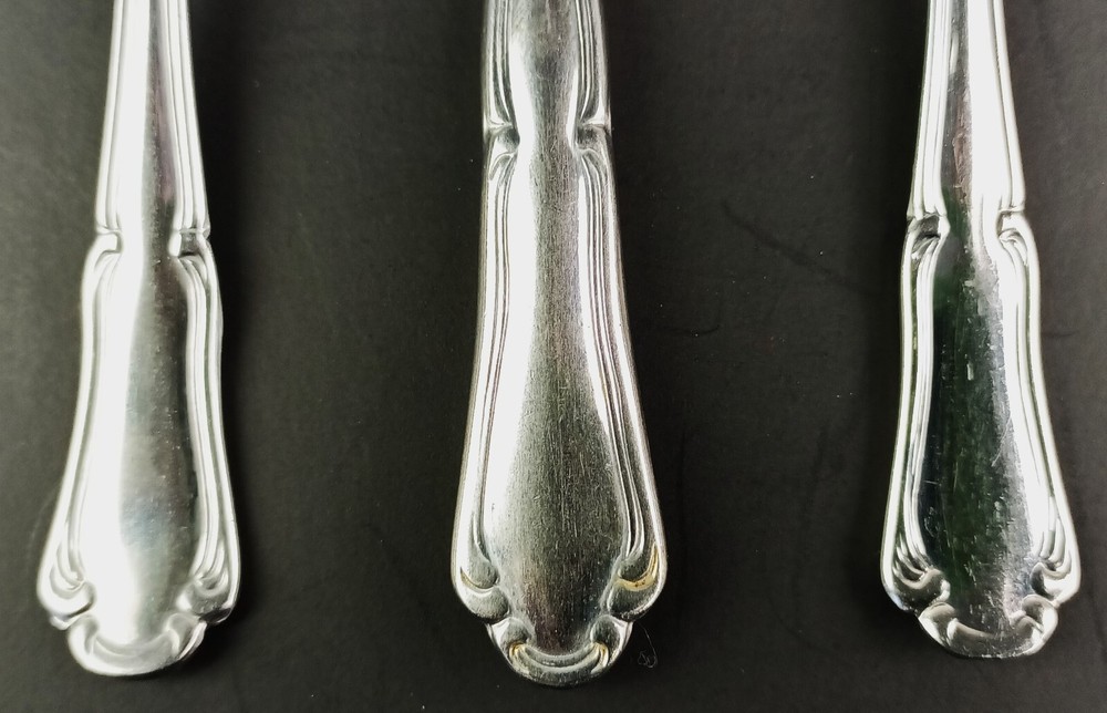 Oneida Claudia Stainless Flatware 1 Set of 5 Pcs Scroll Edge Glossy Replacement