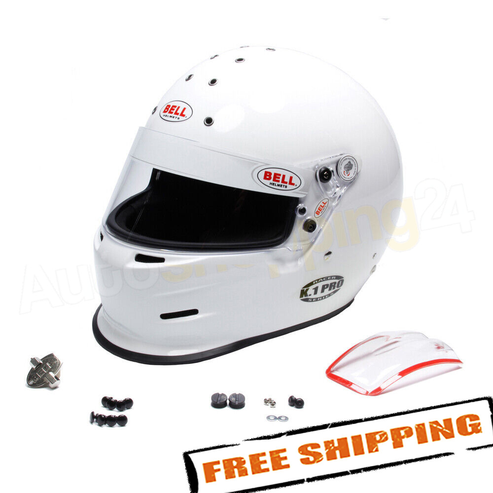 BELL 1420A06 K.1 Pro White 61 plus Full-Face Racing Helmet