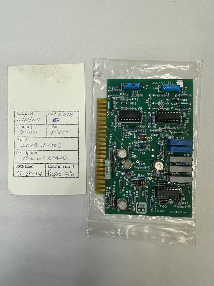 NEW - Butler Automatic CC18524-503 Braking Force Computer