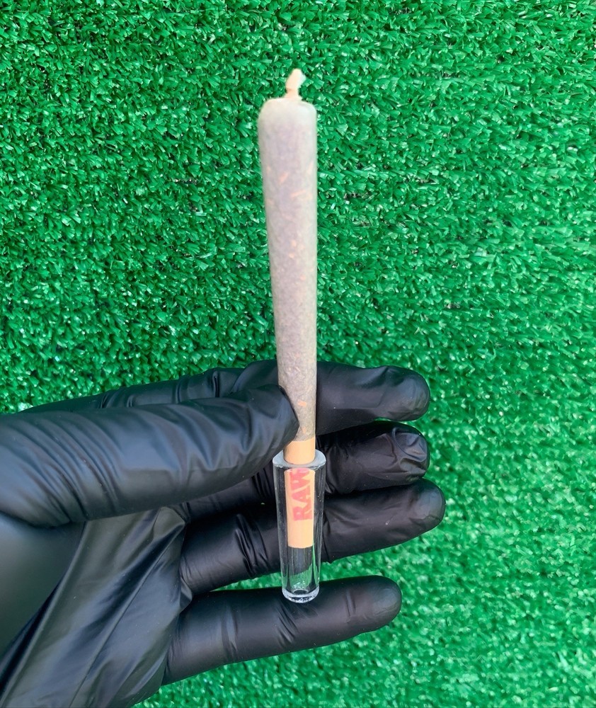 AUTHENTIC raw classic KING size pre rolled cone +premium glass cone filter tip
