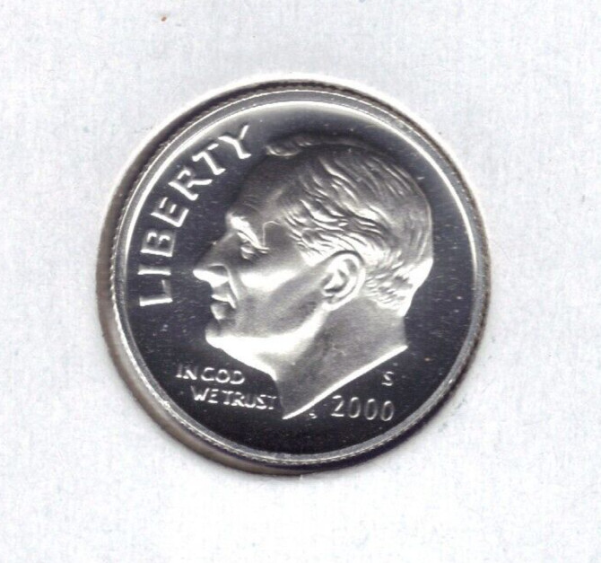 2000-S PROOF ROOSEVELT DIME