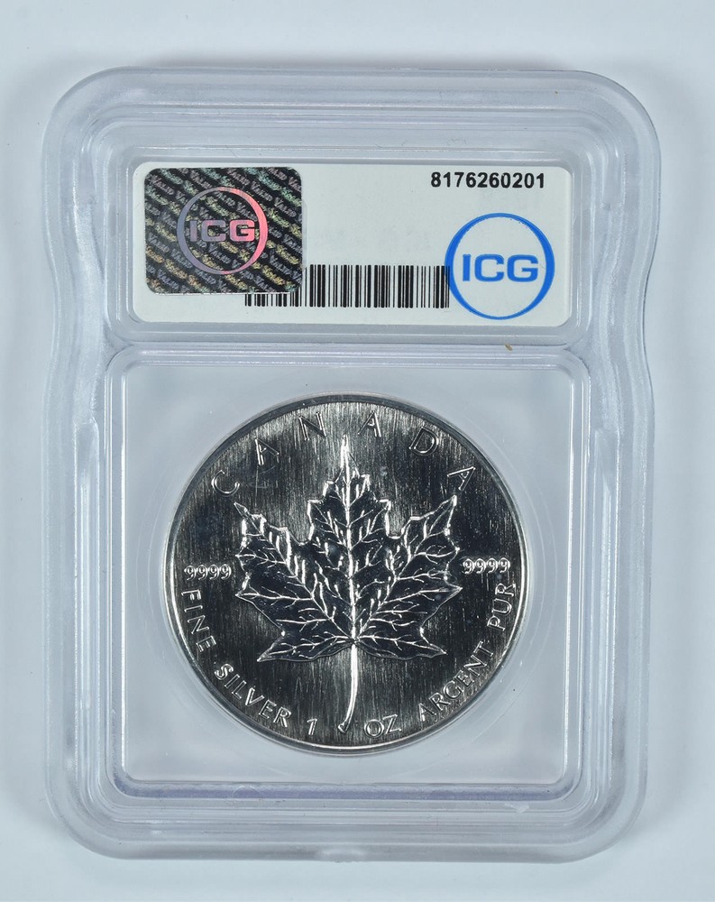 1988 Canada 5 Dollar Silver Maple Leaf MS69 ICG