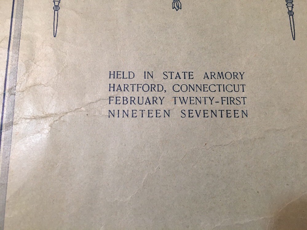 Antique 1917 Connecticut Second Division Naval Militia Athletic Meet Program