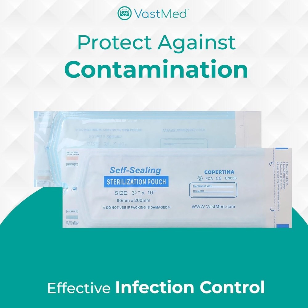 Self-Sealing Sterilization Pouches by Vastmed