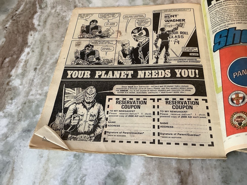 2000 A.D. Featuring Judge UK Comic Magazine Program 352 & 353 1984