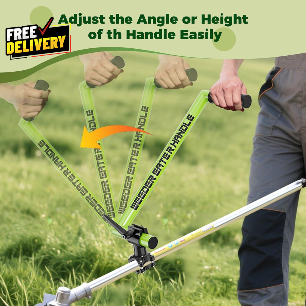 Upgraded Weed Eater Handle Ergonomic String Trimmer Handle with Adjustable Sh...