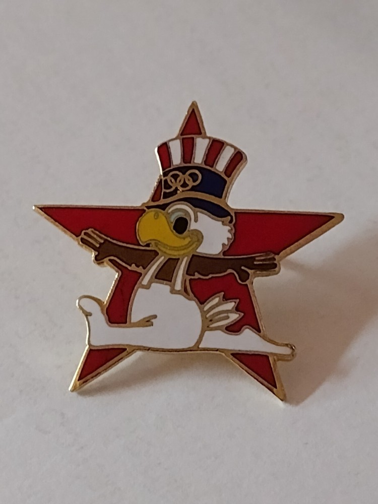 Sam The Eagle USA Olympics Mascot Lapel Pin