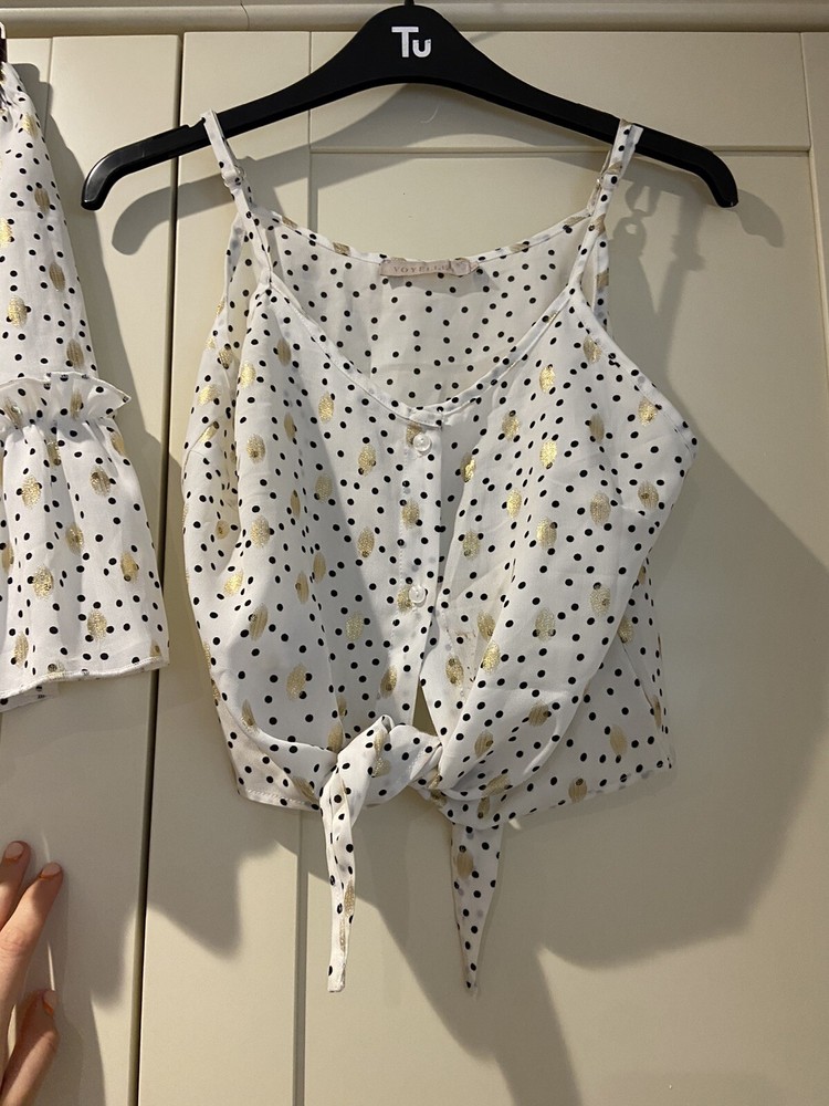 Gold and White Beach Co ord Size S