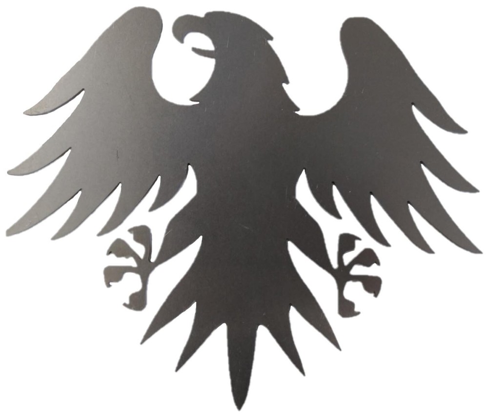 Silhouette Classic German Eagle Bird .072" Thick Steel Flat Solid Metal MC1471