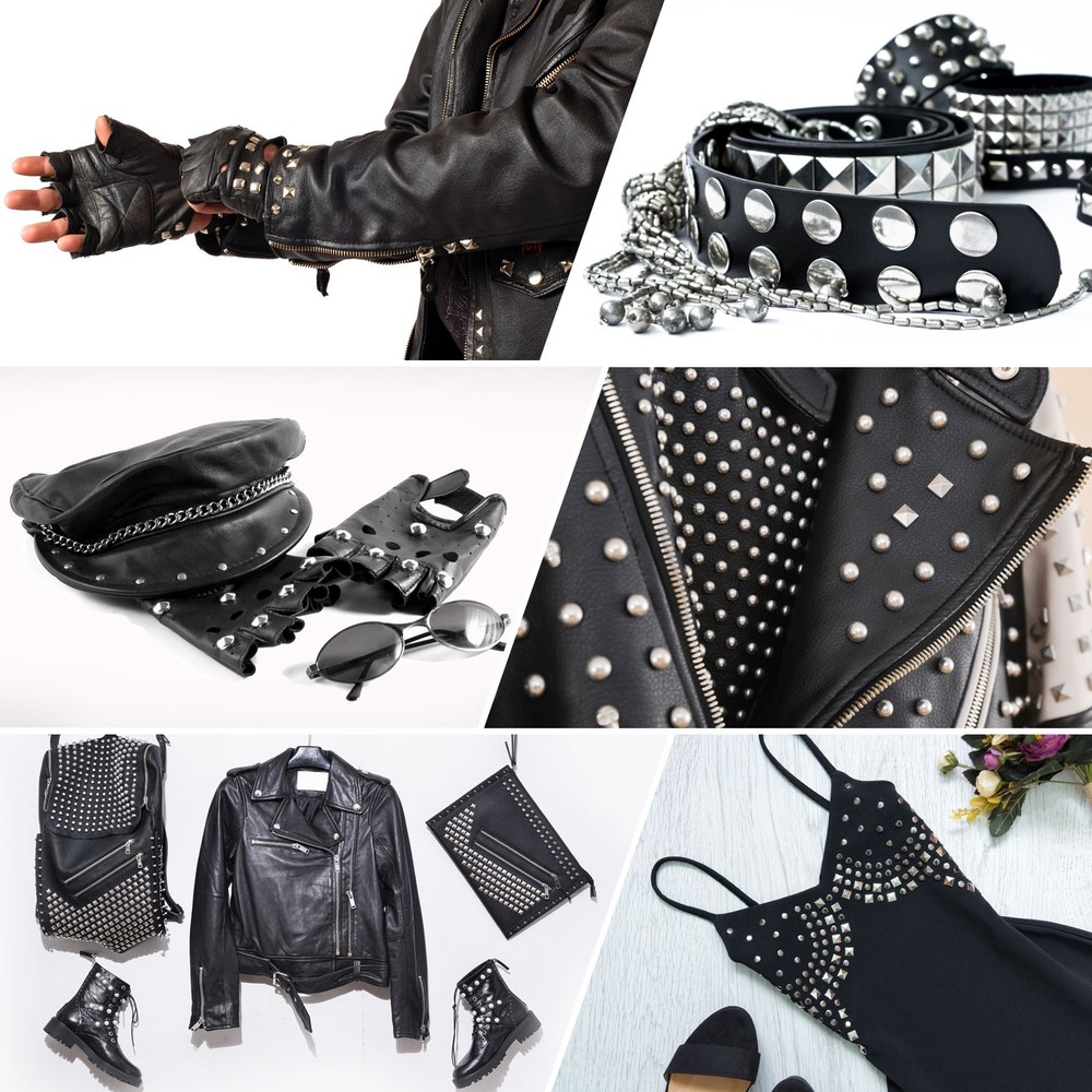 50 Sets Leather Rivets, 8mm Double Cap Rivets 12mm Height Studs, Silver Tone