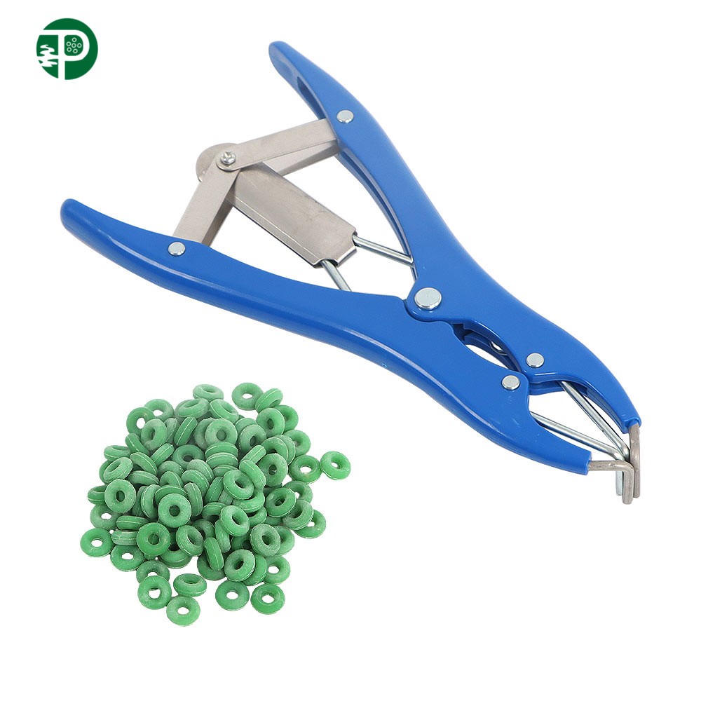 100 ×Marking Ring And Bander Docking Elastrator Castration Applicator Sheep