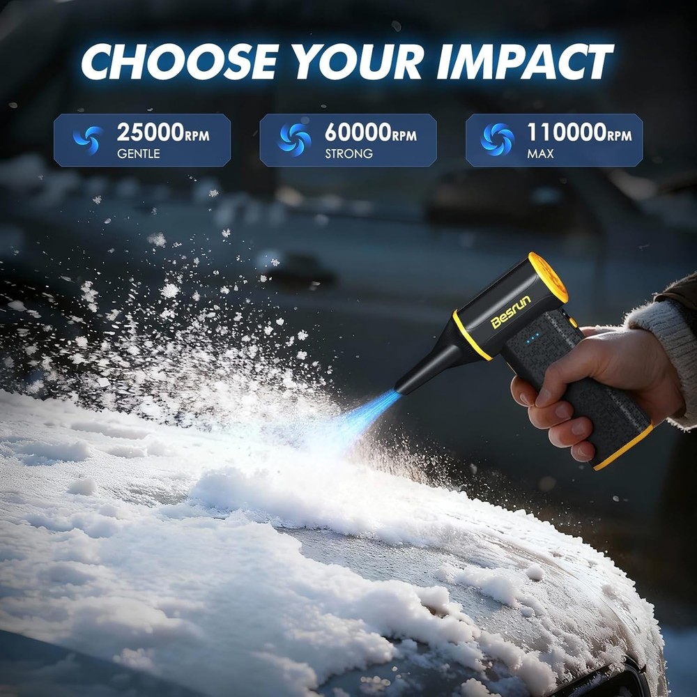 Eco-Friendly Electric Air Duster - Efficient 120W Blower, Lightweight & Compact