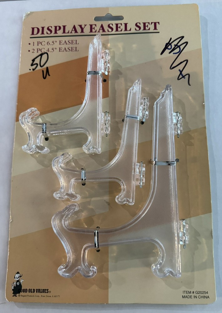Good Old Values 6.5" + (2) 4.5" Display Easels Still in Package