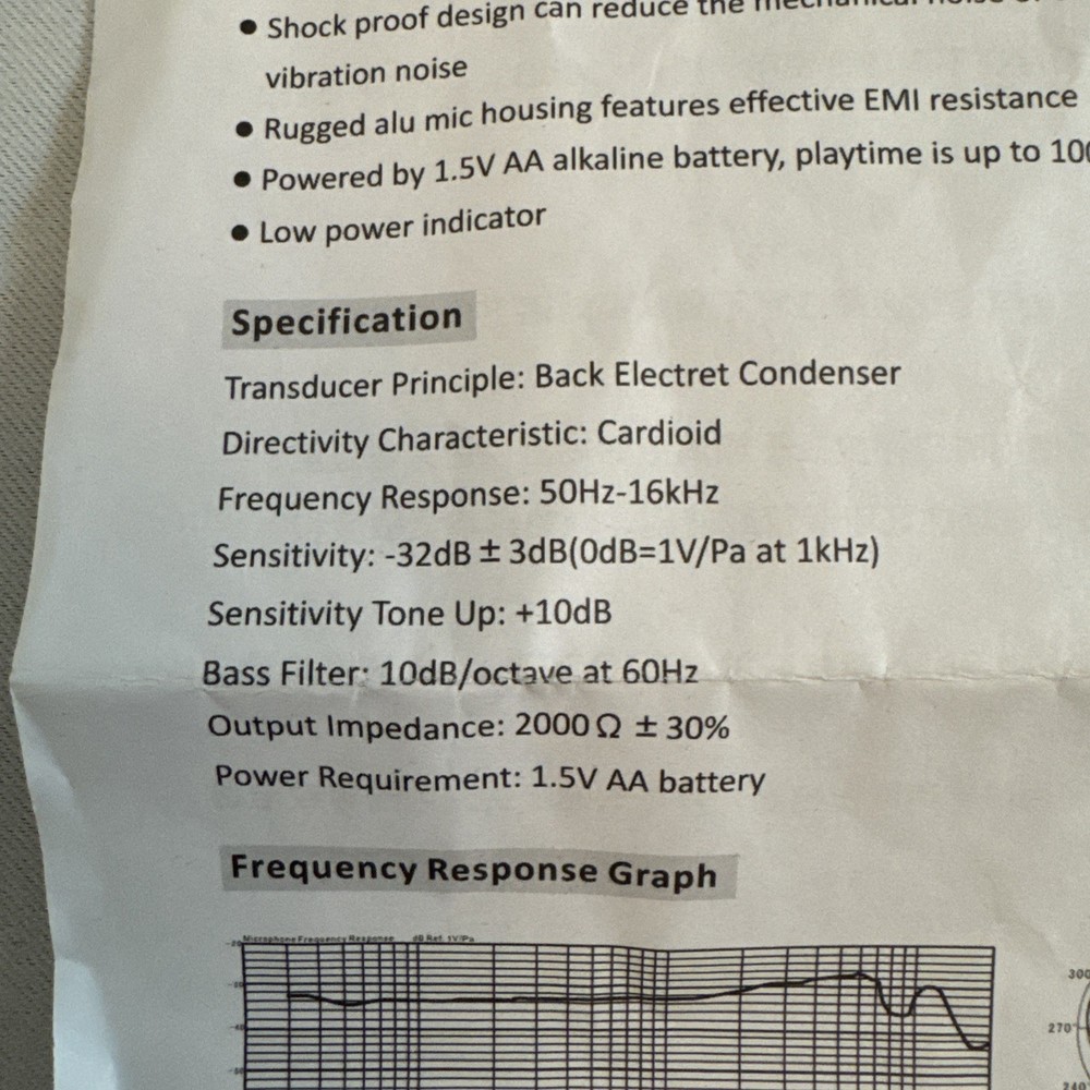 Condenser Microphone For Pro DSLR & Camera