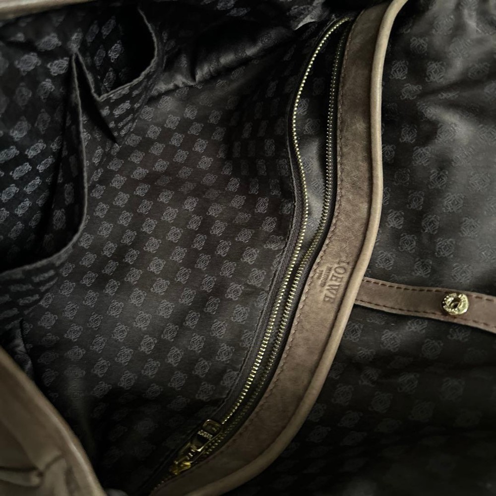 Loewe Shoulder Bag Leather Brown Authentic G12213143