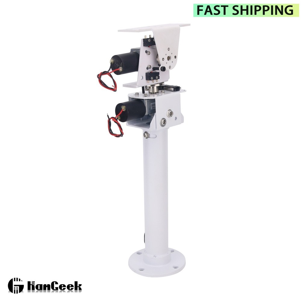 Dual Axis Solar Tracker Controller w/ Remote Control & DC 2 Axis Gimbal for