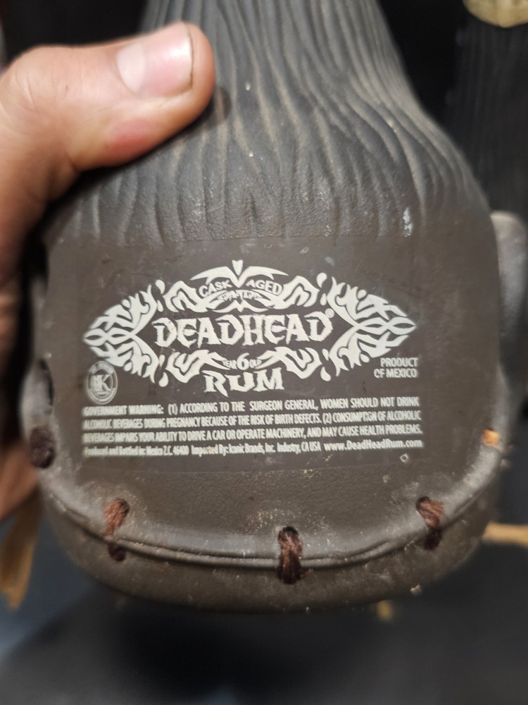 2 Deadhead Rum Tsantsa Empty Bottle Large Second Edition 750ml Shrunken Head