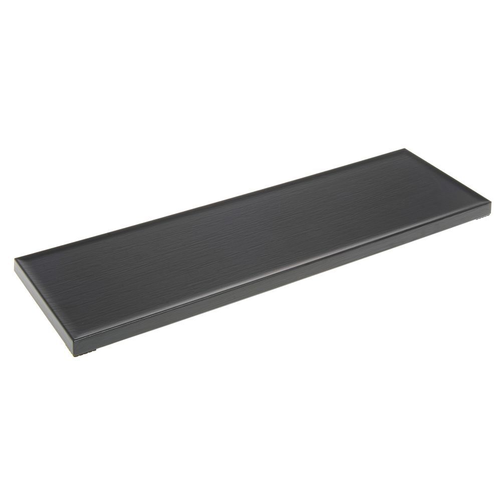 HUBERT® Black Melamine Replacement Top for Rectangular Riser - 20 1/2"L x 6