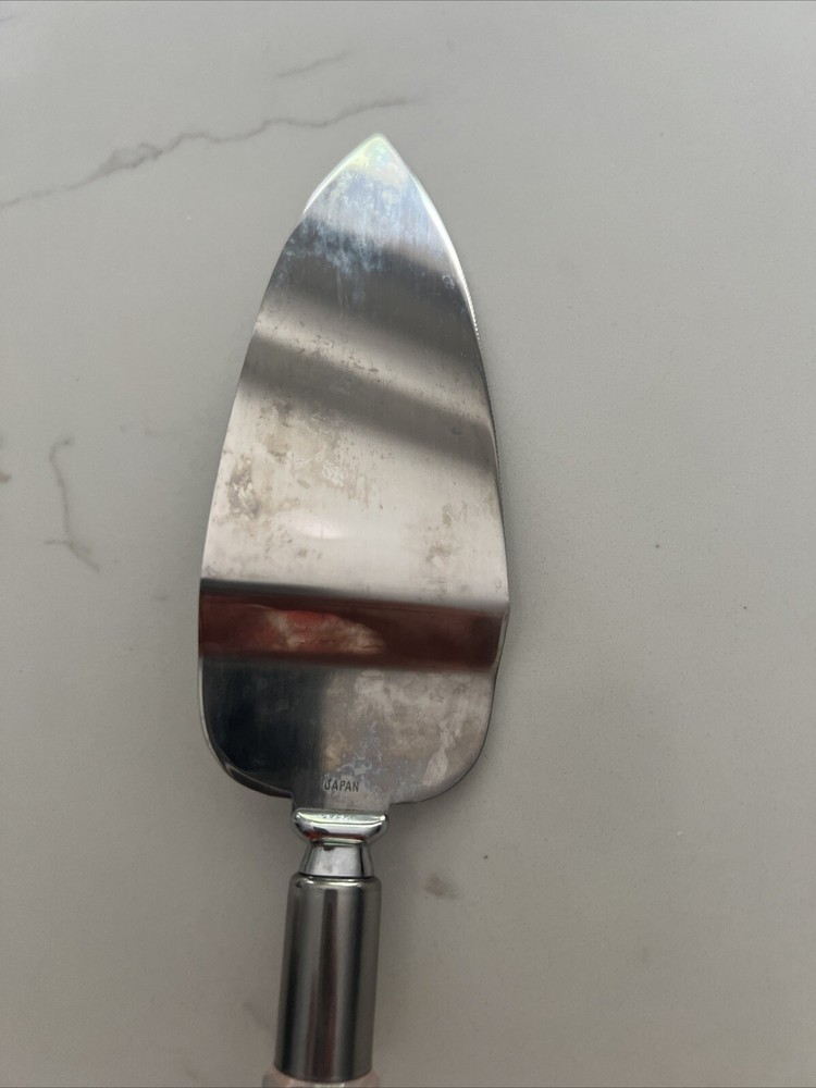 Mirage Cake Cutter Server Acrylic Handle Stainless Steel Blade