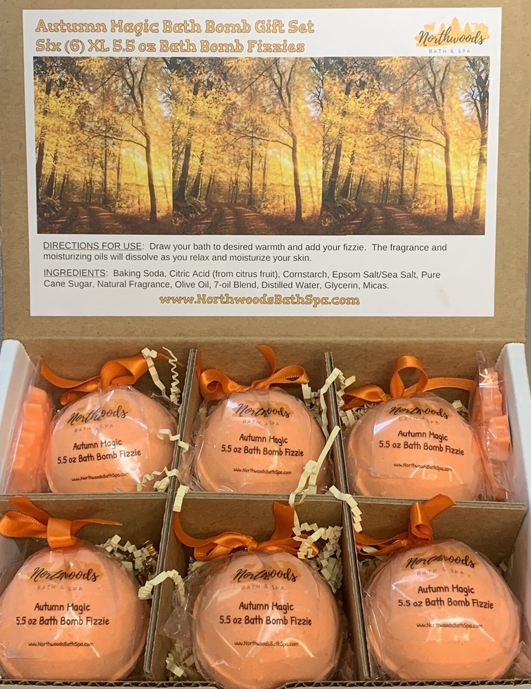 Autumn Magic 6-pack Bath Bomb Gift Set