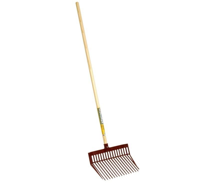 Little Giant DuraFork Pitch Fork | Polycarbonate Stable Fork with Angled Tines