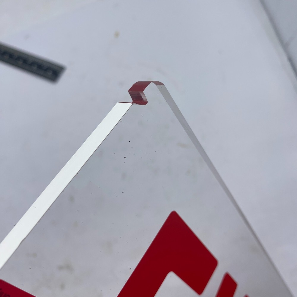 RED EXIT SIGN PANEL 6" SIGN PANEL SCRATCHED 7"x6" ⭐