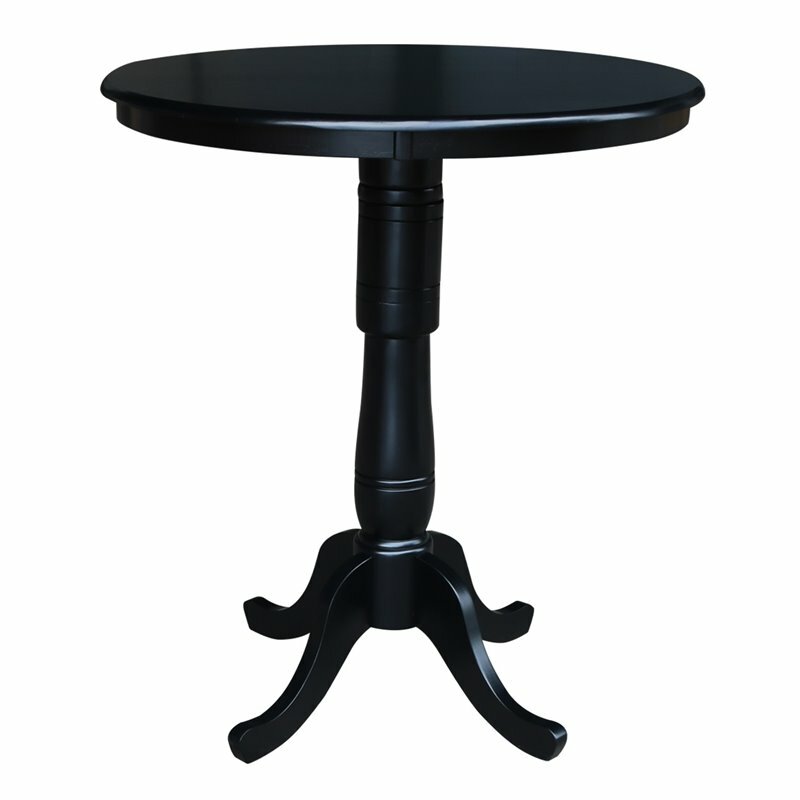 International Concepts 36" Round Pub Table in Black