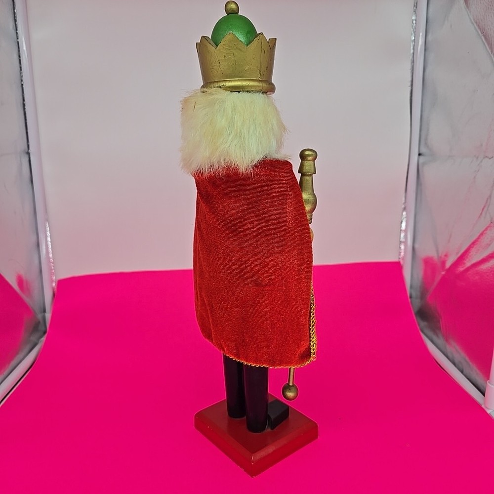 Christmas Soldier Nutcracker Crown Cape Baton Black Boots 15"