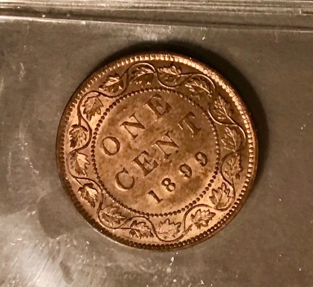 1898H, 1899 Canada Cent Coins; ICCS